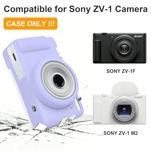 Funda protectora de silicona Leayjeen para cámara Sony ZV1-F miniatura 2