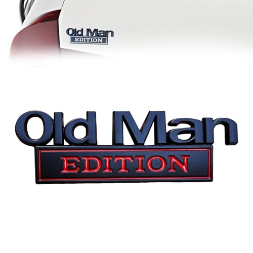 Old Man Edition Auto Emblem - 3D Metall Aufkleber Für Auto & Motorrad