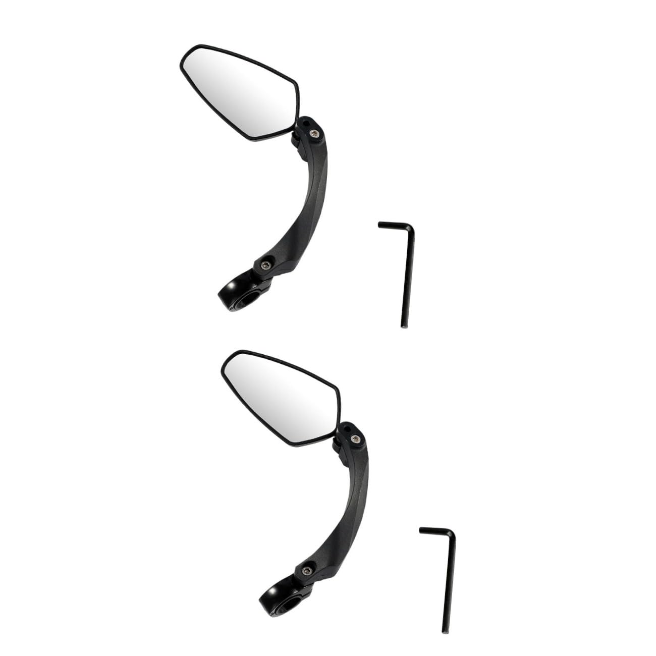 VANZACK 2pezzi Specchietto Retrovisore Per Bici Rotabile Per Mountain Bike e Bici Stradali Facile Installazione Sicurezza e Visione Ottimale Confezione Singola