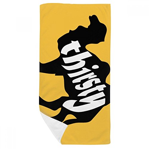 Serviette de bain camel 35x70cm séchage rapide pour éliminer l'humidité