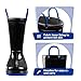 K KomForme Girls Boys Rain Boots Waterproof with Easy on Handles for Toddler/Little Kid/Big Kid