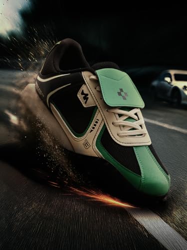 Image of The Souled Store Velocity: Men and Boys Low Top Sneakers | Racing-Inspired Trainer with Breathable Mesh, Cushioned EVA Midsole & Durable Outsole