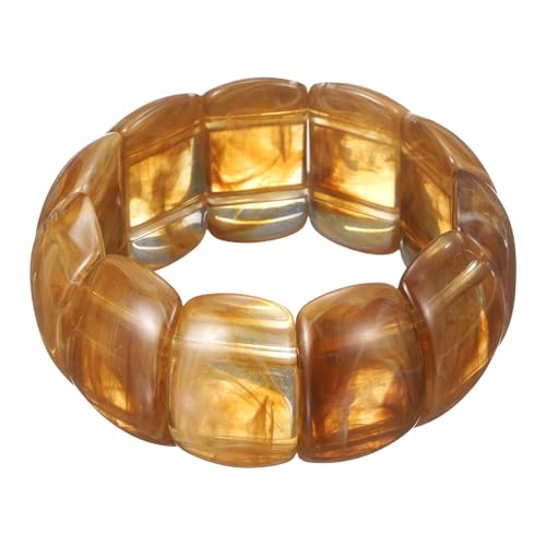 Bracelet extensible en résine acrylique pour femme manchette large