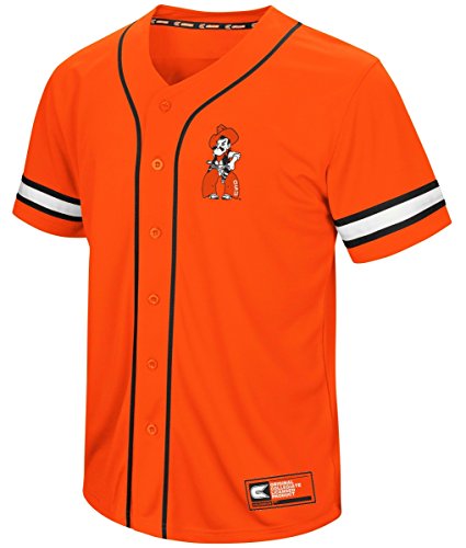 Oklahoma State Cowboys NCAA Play Ball Men's Button Up Baseball Jersey