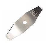 LBXKJQ 1pc 305mm 2T White Steel Brush Cutter Blade Grass Cutter Brush Cutter Parts Replacement Straight Blade for Lawn Mower (Color : 305x90x2.0x25.4mm-03)