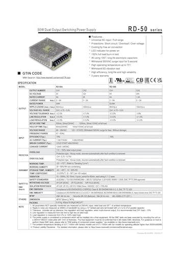 Alimentation à découpage Double Sortie RD-50 AC/DC pour stabiliser vos tensions - 3