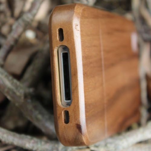 eimolife Unique Handmade Natural Walnut Hard Case Cover for iphone 4 4s(Plain)