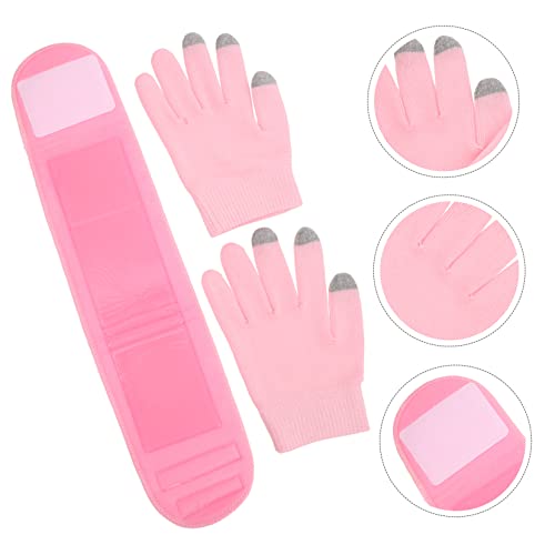 Beavorty 1 Conjunto Membrana Cervical Almofadas De Rugas No Peito Luvas Hidratantes Para As Mãos Env