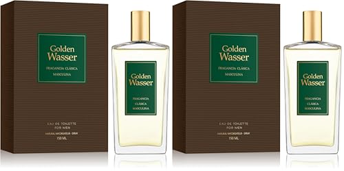 Instituto Español Eau de Toilette Golden Wasser para Hombre (Paquete de 2)