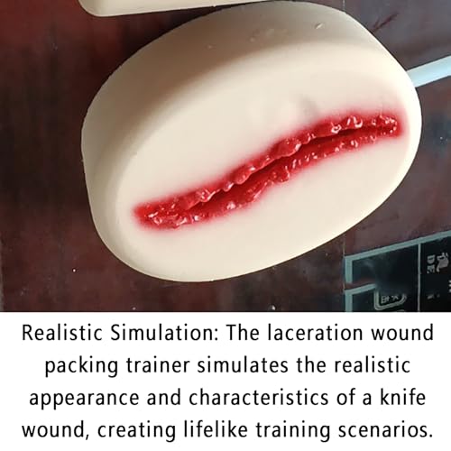 Kit di addestramento per il controllo delle emostasi per lezioni di medicina, pratica emostasica con pelle simulata e laccio emostatico, educazione essenziale di primo soccorso