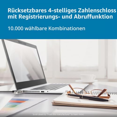Kensington Laptop Schloss Slim-Kombinationsschloss für ultraflache Laptops & 2-in-1 Geräte mit Nano Sicherheits-Slots… – Ansicht 6