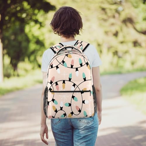 Sac à dos d'école multicolore 29x20x40cm pour voyage décontracté