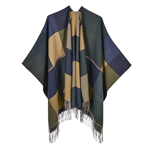 ZUHERA 130 * 135cm Outdoor Plaid Winter Scarf Unisex Shallow Mouth Warm Fashion Scarf,5,130 * 150cm