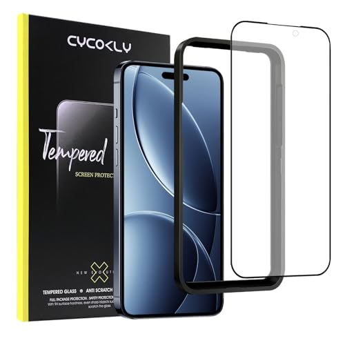 CYCOKLY iPhone 17 Pro Maxp KXtB A`OAi6.9C`jQ[ یtB 2.5D {fވɎq ˖h~ wh~ CA KChgt ACtH17v}bNX KX