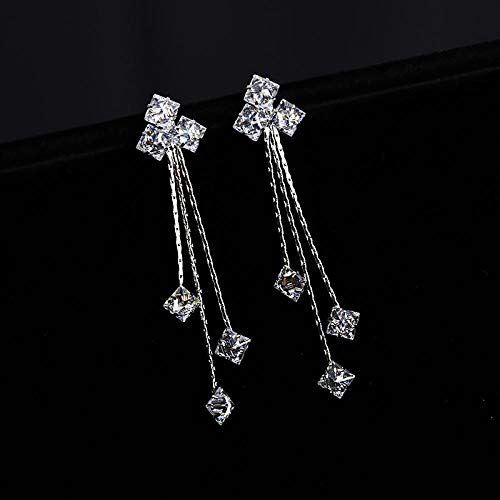 Preisvergleich Produktbild Silbernadel Temperament Blume Ohrringe Schneeflocke geometrische Mikro-Set Zirkon Ohrringe Wildperle Ohrringe Kdw