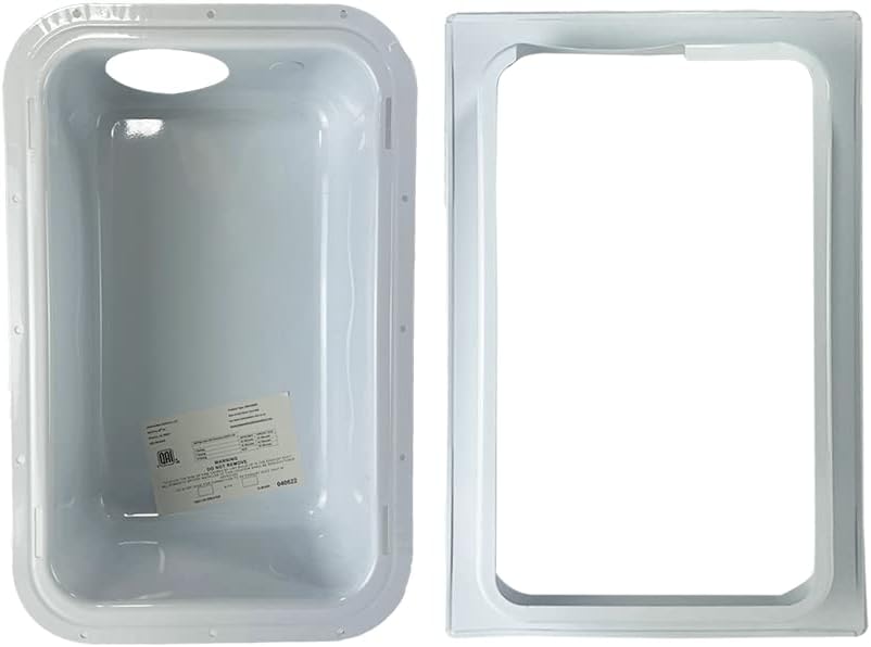 DBX1000M Metal Dryer Vent Box With Snap on Trim Ring | Dryer Box | Recessed Dryer Vent Box | Dryer Vent | Up or Down venting & More | 2x6"