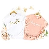 Braut und Trauzeugin Shirt, JGA T-Shirt für Frauen, Team Bride und Bridesmaids Shirts