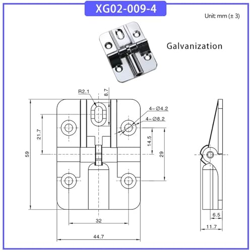 Charnière à boucle résolvant l'alignement instable support angle 90/180 degrés - 3