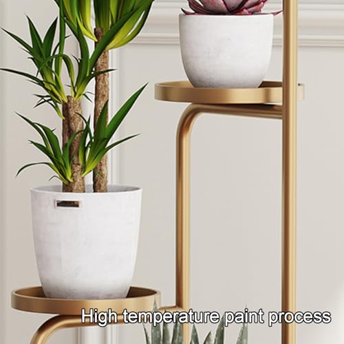Étagère à fleurs moderne pour salon : support à plantes blanc 4 pots