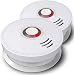 Combination Smoke and Carbon Monoxide Detector Battery Operated, Travel Portable Photoelectric Fire&Co Alarm for Home, Kitchen