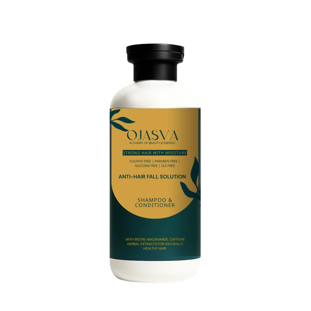 Anti-Hair Fall 2-in-1 Shampoo & Conditioner | Moisture-Rich Formula | Strengthens Roots & Reduces Breakage | Sulphate-Free | For Men & Women | All Hair Types | 300ml