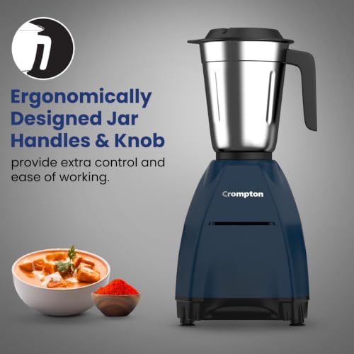Buy Crompton DX 750W Mixer Grinder with 5 Jars| 3 Stainless Steel Jars, 1 Blender Jar with Fruit Filter & 1 Grind & Store Jar | Powertron Motor | 2 Years Warranty Online at Low Prices in India - Amazon.in - Image 5