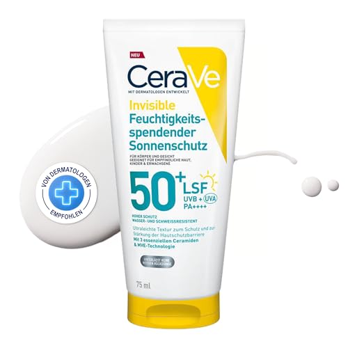 CeraVe Invisible Feuchtigkeitsspendender Sonnenschutz SPF 50+