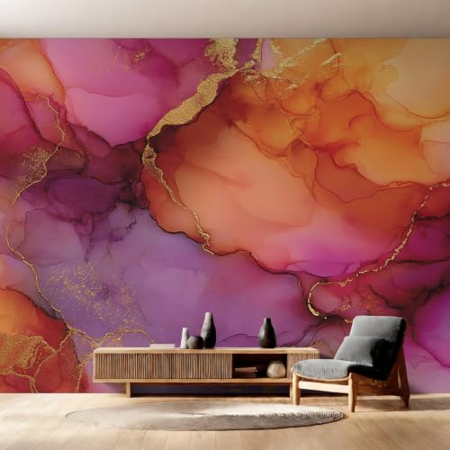 Papier peint marbre moderne intissé pour masquer les imperfections des murs - 2