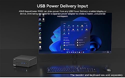 Asus ExpertCenter Mini Desktop PC, AMD Ryzen 7 5700U (8C/16T, Up to 4.3GHz), 32GB DDR4 RAM, 1TB PCIe SSD, WiFi 6, Bluetooth, HDMI, Display Port, 2 x