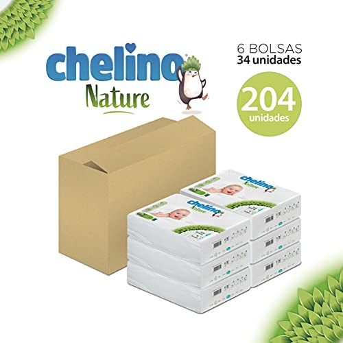 Miniatura 5 de Chelino Nature Pañal Infantil Talla 4 9-15 Kg , 204 Pañales
