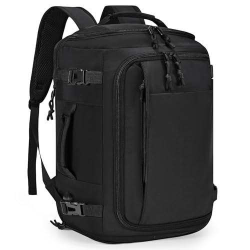 COSCOOA 40x30x20cm Travel Bag, Expandable Carry on Backpack 30-35L, 40x30x25cm Travel Backpack Personal item Size Bag,15.6inch Laptop Backpack with Shoe Compartment and Wet Pockets,Mochila de Viaje