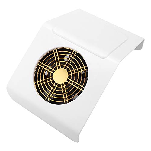 Dépoussiéreur Machine Aspirateur Outil de manucure Nail Art, Forte énergie éolienne 40W, Aspirateur à ongles avec 2 sacs de rangement [EU White], Aspirateur à ongles, Outils de séchage des ongles