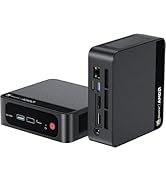 Beelink SER5 Mini PC AMD Ryzen 5 5500U Up to 4.0GHz 6C/12T,32GB RAM 500GB SSD, DP, HDMI Dual Disp...