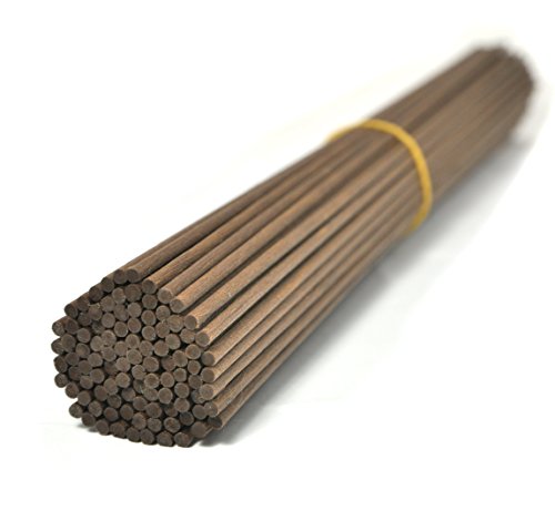 Ougual 100 Pieces Fiber Reed Diffuser Replacement Refill Sticks (12" x 3mm, Brown)