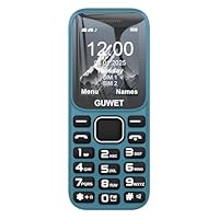 Guwet A2 2G Mobile Seniorenhandy ohne Vertrag, Großkapazitätsakku, Lange Standby-Zeit, Rentner Handy große Tasten, Dual SIM mit Notruftaste, Blau