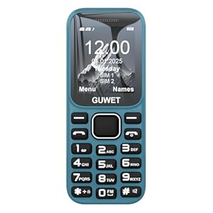 A2 2G Mobile Seniorenhandy ohne Vertrag, Großkapazitätsakku, Lange Standby-Zeit, Rentner Handy große Tasten, Dual SIM mit Notruftaste, Blau