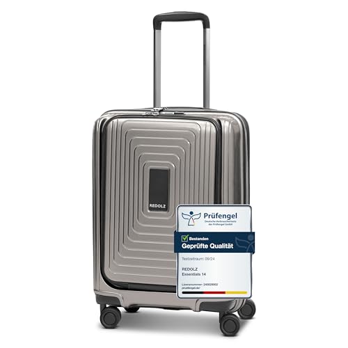 REDOLZ Handgepäck mit Laptopfach | Ultra-Leichter Koffer 40 x 23 x 55 cm & Frontöffnung | von 45...