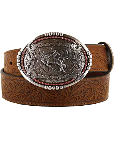 Cody James Men's Bronc Buckle Tooled Leather Belt - Blt214-26