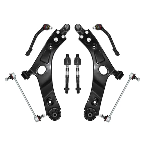 Kit de 8 rótulas de brazo de control inferior delantero y estabilizador compatible con Hyundai Tucson Kia Sportage 2010 2011 2012 2013 Suspensión automotriz