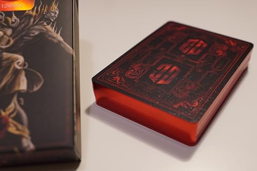 Chris Cards Elements Playing Cards - Gilded Deck - Symbolisiert die 4 Elemente Cardistry, Zauberkarten, Kartendeck Zaubertricks - Spielkarten - Pokerkarten (Rot - Ruby) (Gilded Red) – Bild 3