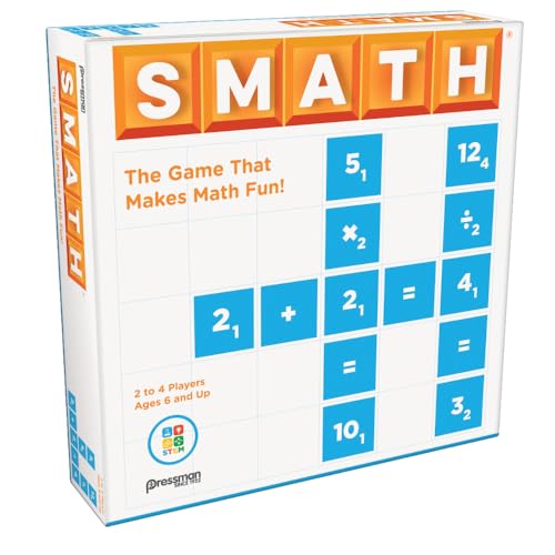 Pressman: Smath | The Game That Makes Maths Fun! | Educational Board Games for Kids | For 2-4 Players Ages 6 Plus