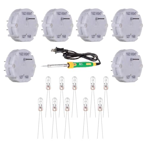 cciyu X27.168 Stepper Motors & 4.7mm Warm White Mini Halogen Bulbs & Soldering Iron