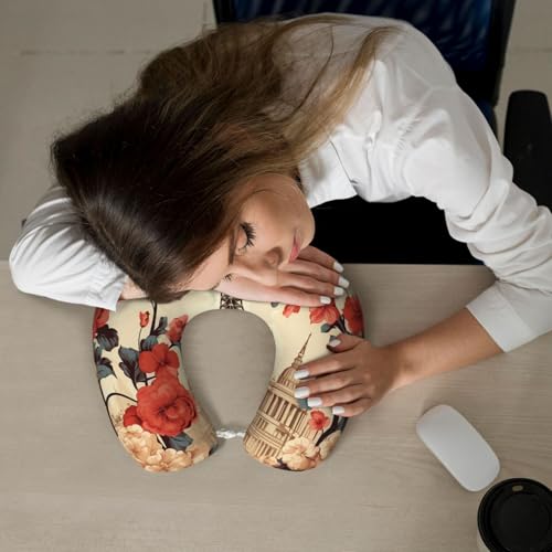 Almohada de viaje espuma viscoelástica 30x25 cm miniatura 7