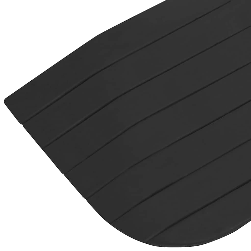 Rampas de umbral de goma con superficie antideslizante para silla de ruedas, scooter, andador, entrada, aparcamiento, construcción, seguridad, 2 unidades, 110 x 21 x 2,5 cm