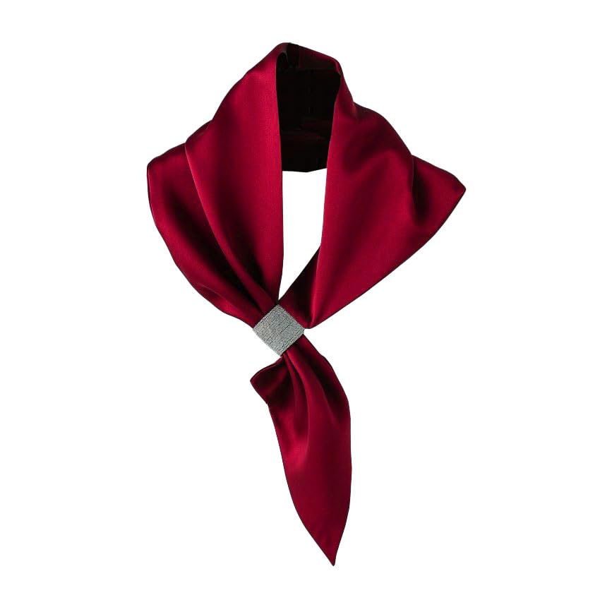 Women Bright Sold Color Long Scarf Neckband Ribbon Neckties Office Lady Neck Scarf