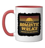 State and County Fair Fairgrounds Retro Romantic Walk Saying Ceramic Mug, Red/White, 11oz