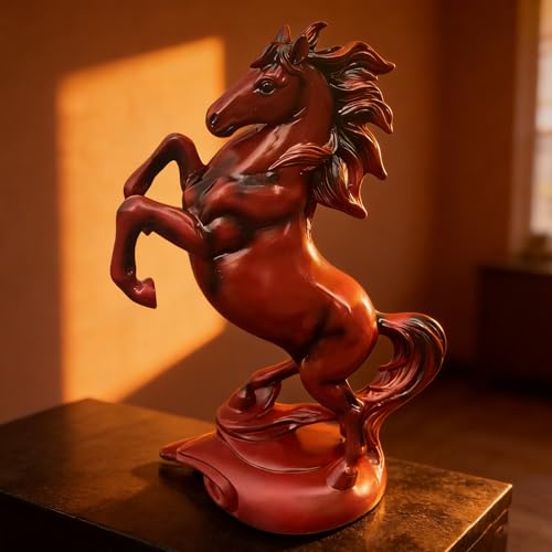 Statue de cheval en résine pour décoration de table moderne - 3
