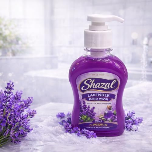Image of Lavender Hand Wash | Liquid Hand Soap with Lavender Fragrance | Pump Bottle | 250 ml pack of 4