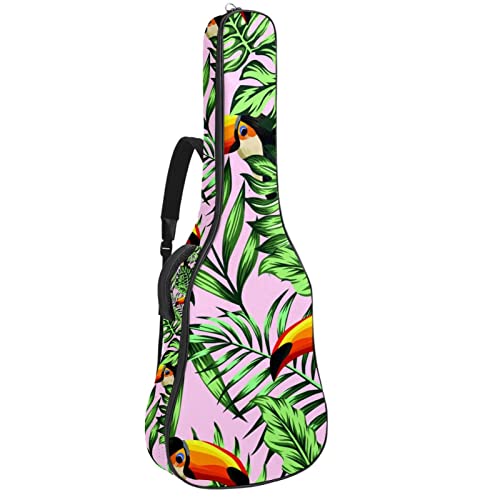 Housse guitare acoustique imperméable 42.9 in avec organiseur de sac et motif jungle Couleur 10
