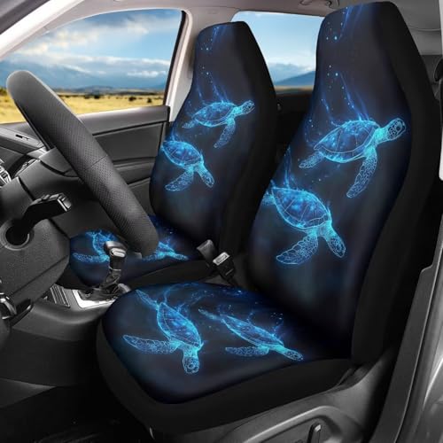 Housse de siège de voiture avant tortue de mer 52x138cm pour SUV et berline